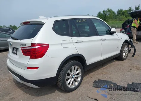 2015 BMW X3 Sdrive28I из США, поврежденный, VIN 5UXWZ7C53F0M83118